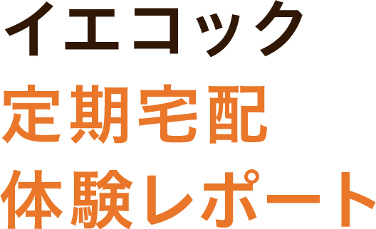 イエコック定期宅配体験レポート