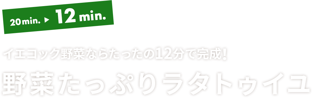 野菜たっぷりラタトゥイユ