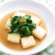 こまつ菜と豆腐のうま煮