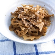 れんこんと豚肉のきんぴら炒め