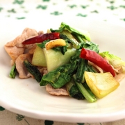 チンゲン菜のにんにく唐辛子炒め チンゲン菜のにんにく唐辛子炒め