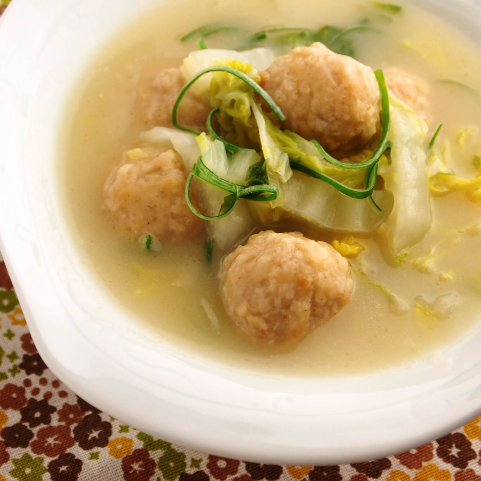 はくさいと肉だんごのクリーム煮 はくさいと肉だんごのクリーム煮