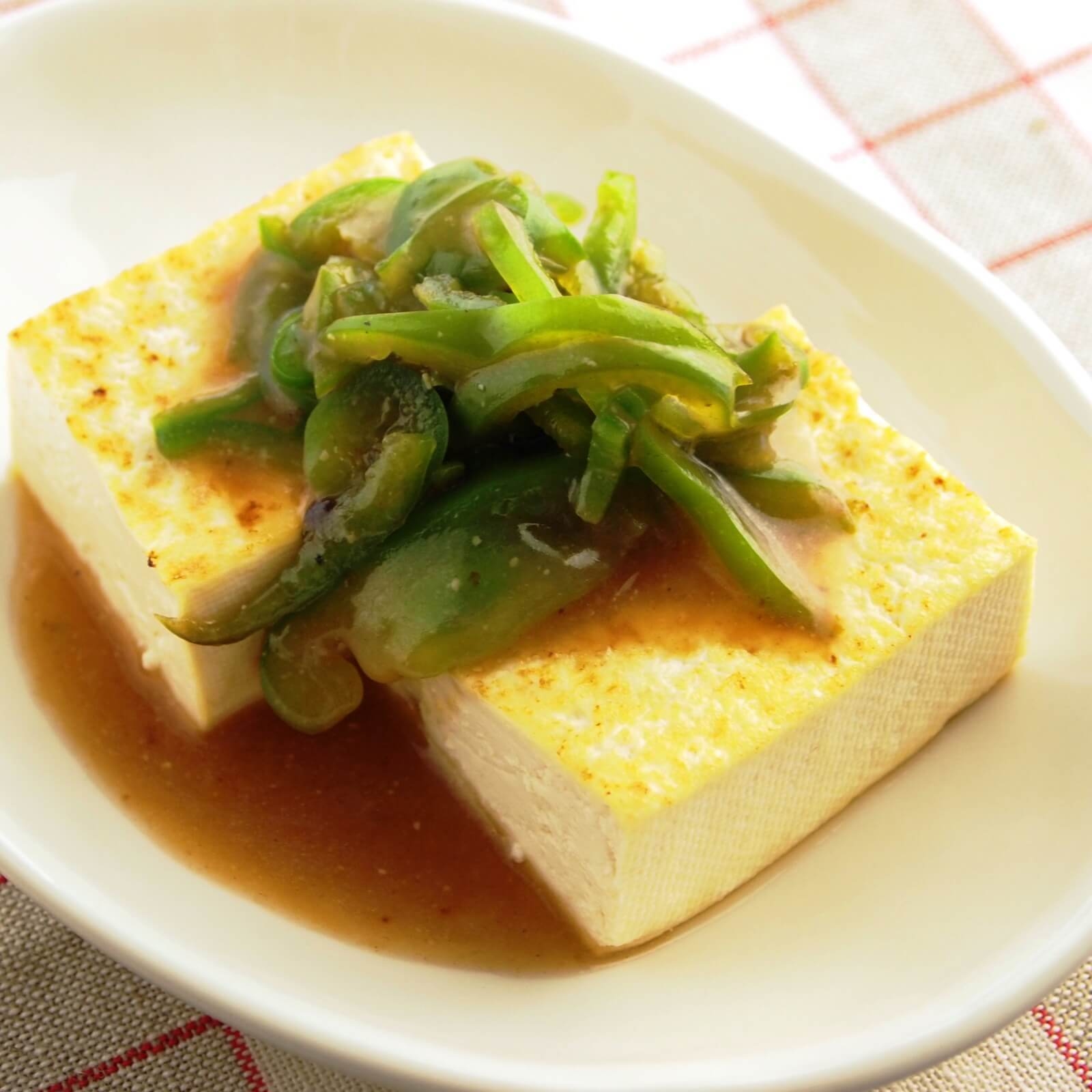 豆腐のピーマンあんかけ 豆腐のピーマンあんかけ