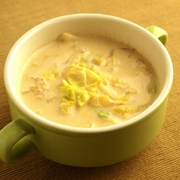 キャベツのクリームスープみそ風味