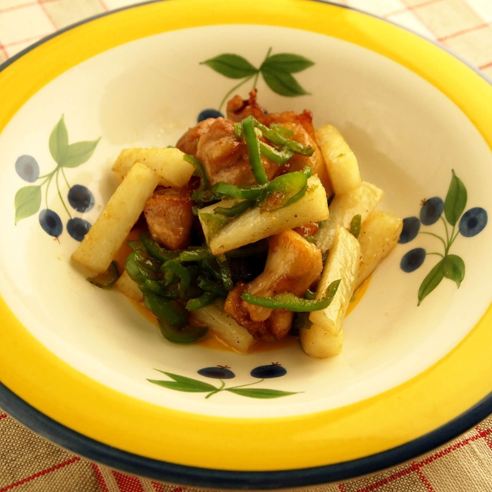 長いもと鶏肉のオイスターソース炒め 長いもと鶏肉のオイスターソース炒め