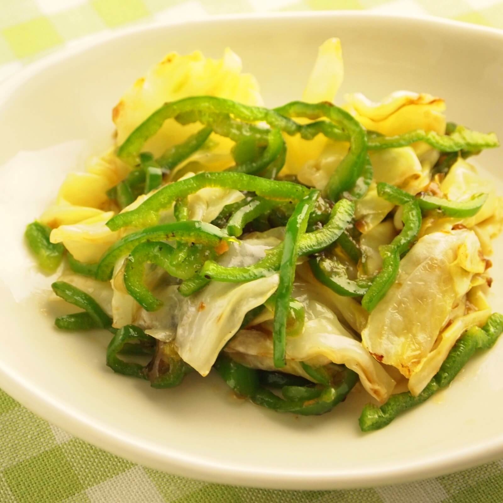 キャベツとピーマンのオイスターソース炒め キャベツとピーマンのオイスターソース炒め