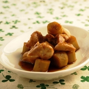 ごぼうと鶏肉の照り煮