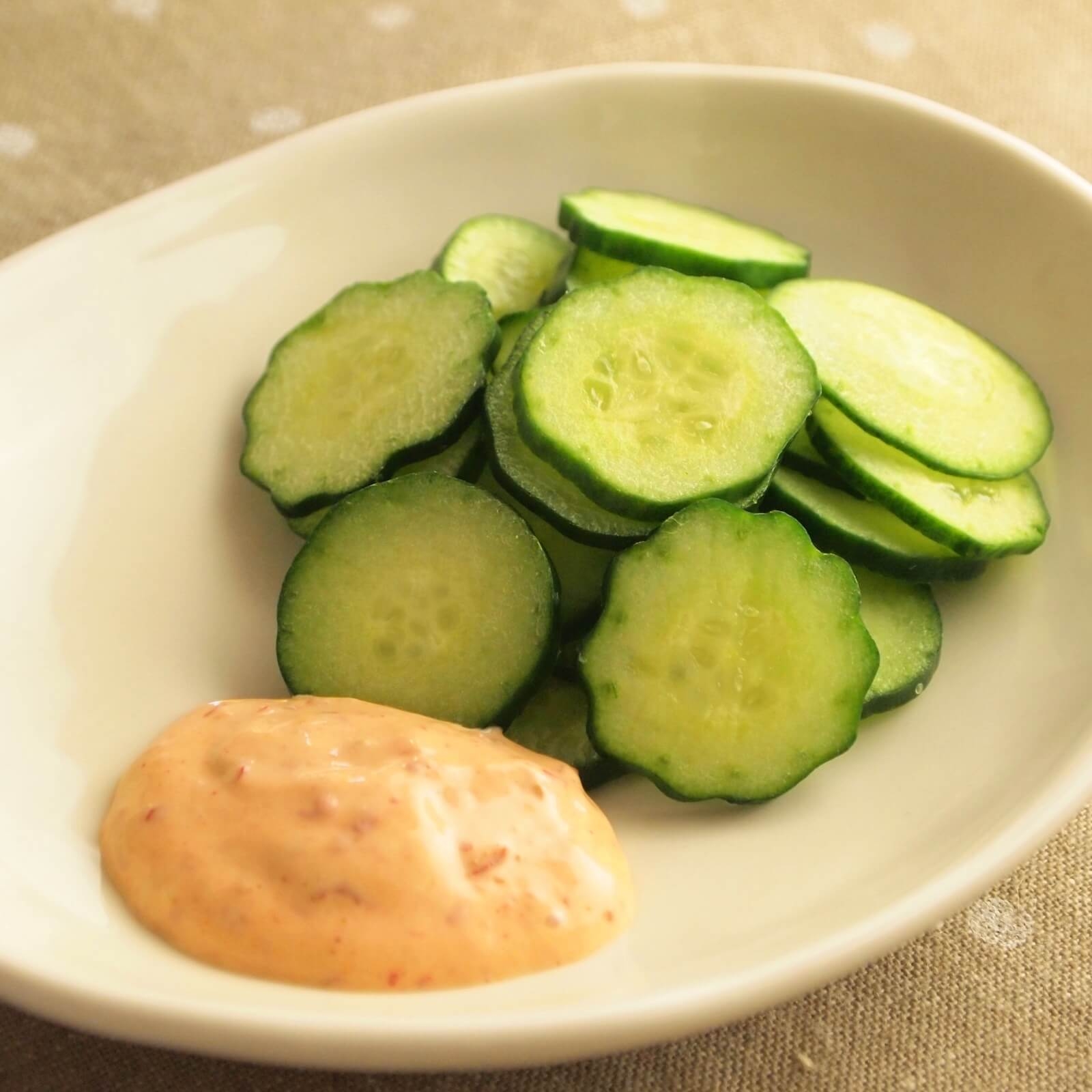 きゅうりの辛マヨ添え きゅうりの辛マヨ添え