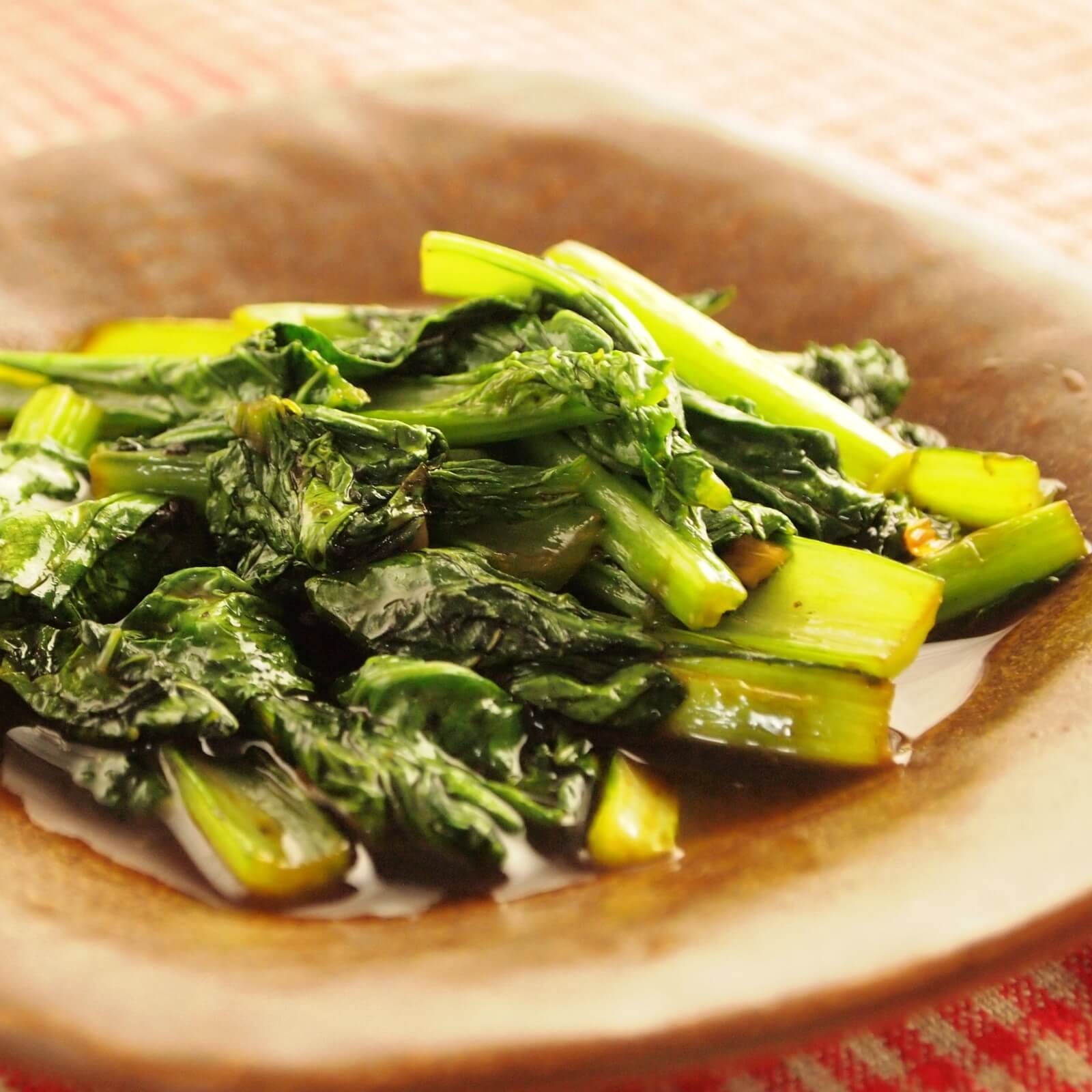 こまつなのオイスターソース炒め