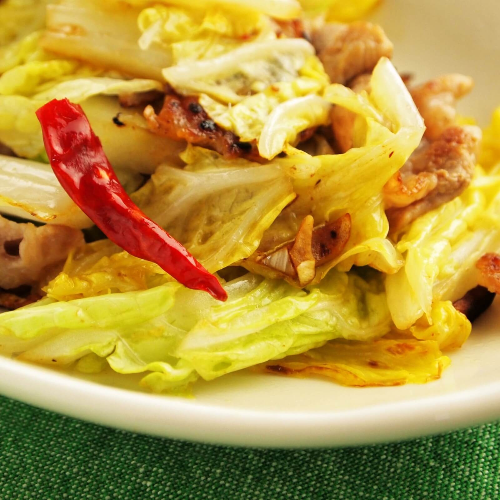 はくさいと豚肉の辛炒め はくさいと豚肉の辛炒め