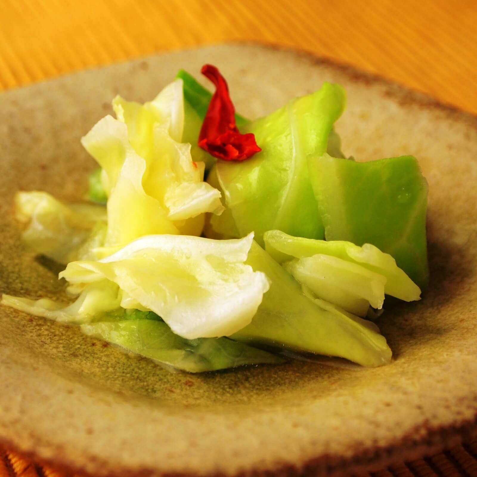 キャベツのボイルサラダ