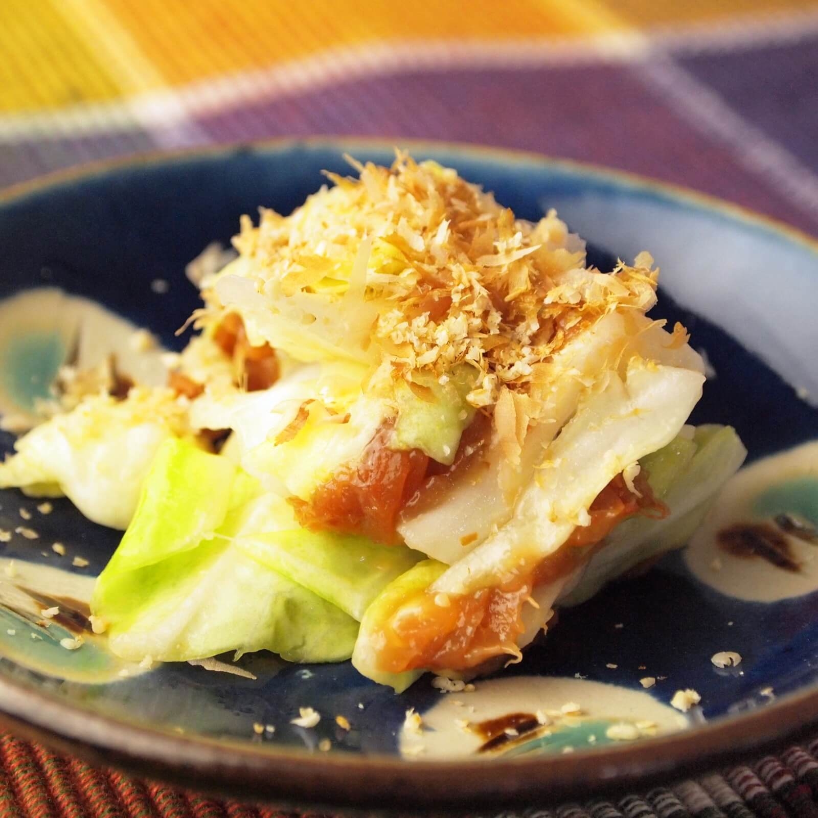 キャベツの梅サラダ