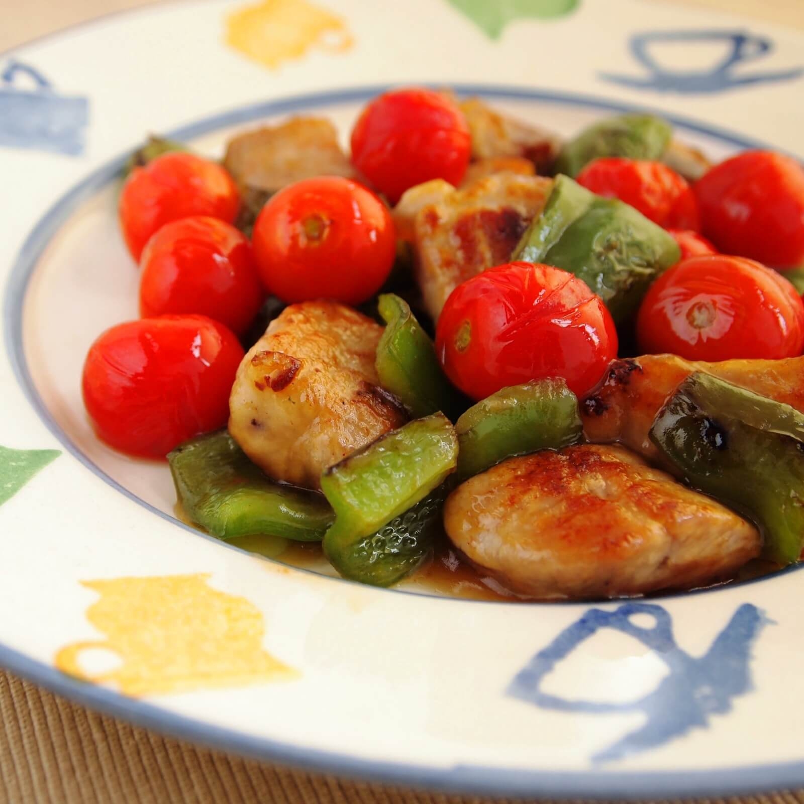 ミニトマト酢豚風炒め ミニトマト酢豚風炒め