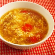 ミニトマトのサンラータン風スープ