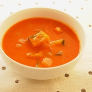 かぼちゃのトマトスープ