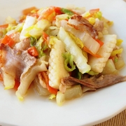 はくさいとにんじんの炒めあんかけ