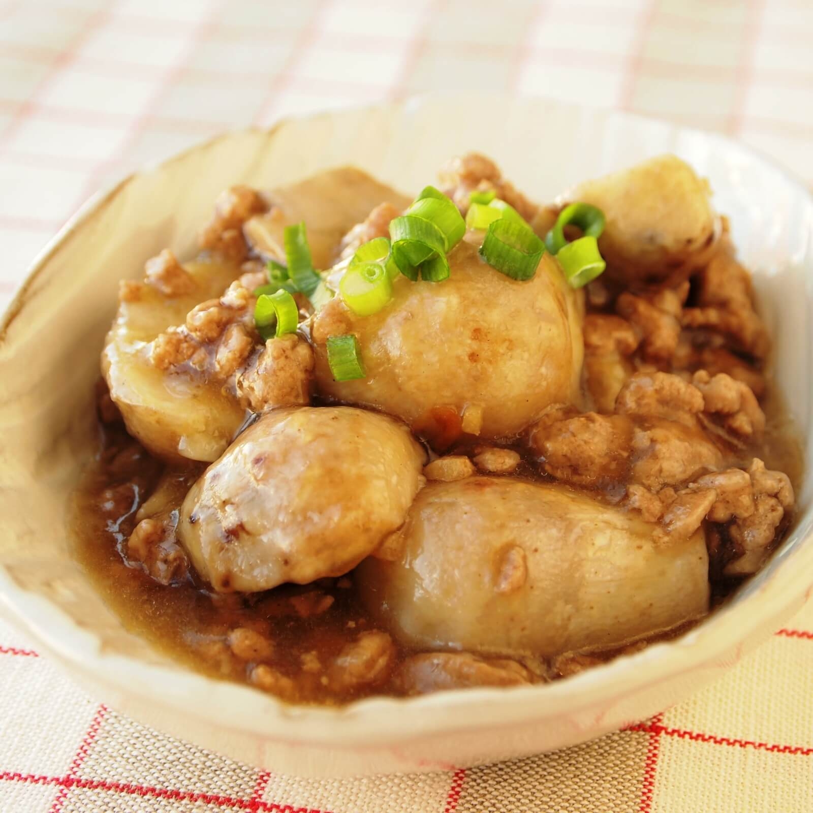 さといものひき肉あんかけ