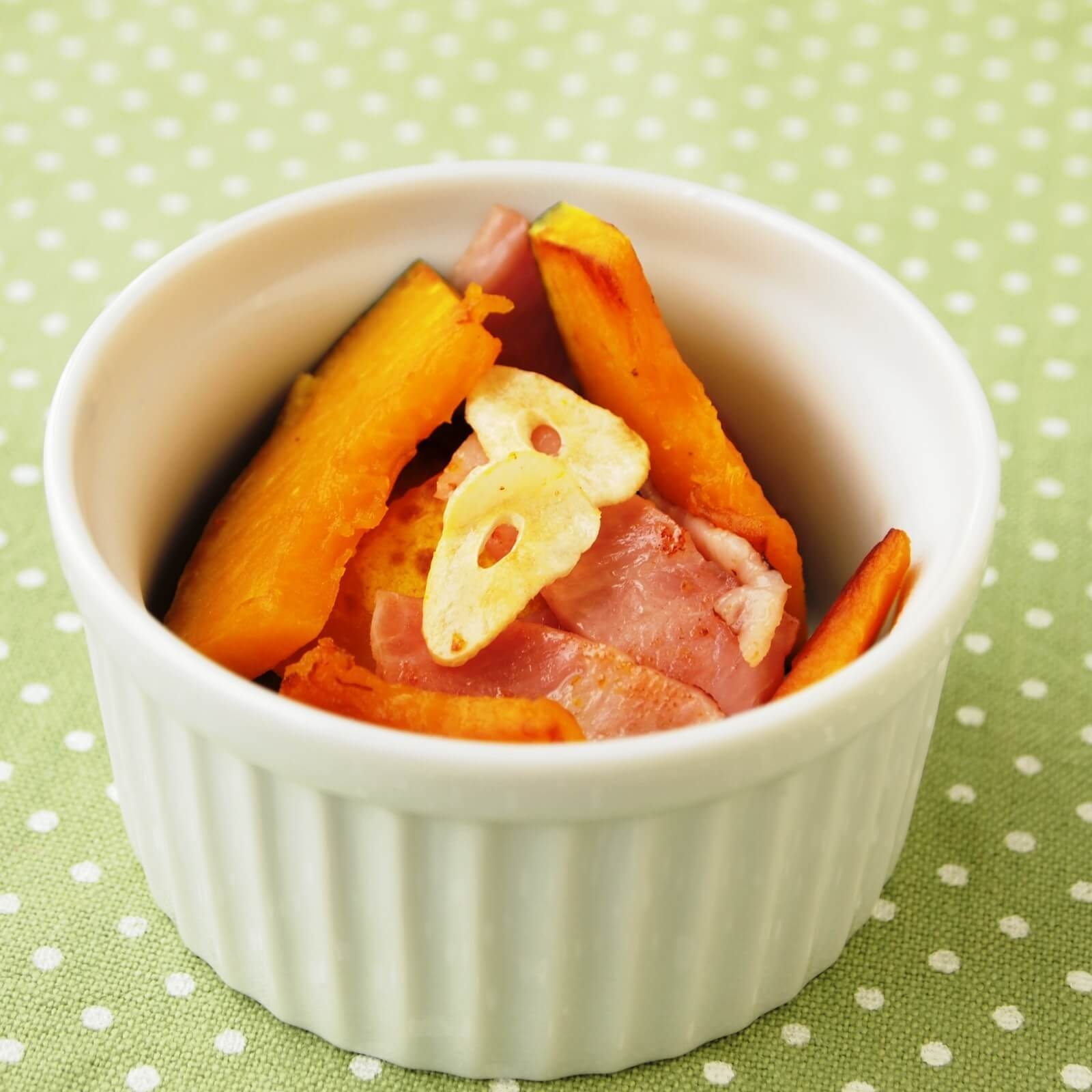 かぼちゃのガーリックソテー かぼちゃのガーリックソテー