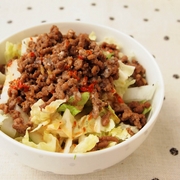 はくさいの肉そぼろサラダ